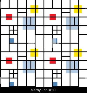 Use it in all your designs. Seamless geometric abstract pattern in style suprematism art. Quick and easy recolorable shape. Vector illustration a grap Stock Vector