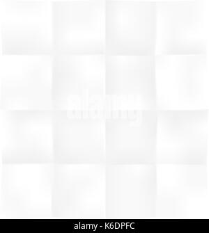 Use it in all your designs. Empty square sheet of paper folded in sixteen parts. Stock Vector