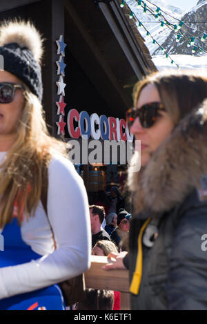 Cocorico bar, Val D'isere, France Stock Photo