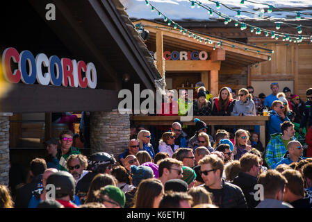 Cocorico bar, Val D'isere, France Stock Photo