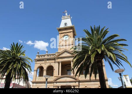 Warwick Town Hall and Footballers Memorial, Queensland, Australia Stock Photo