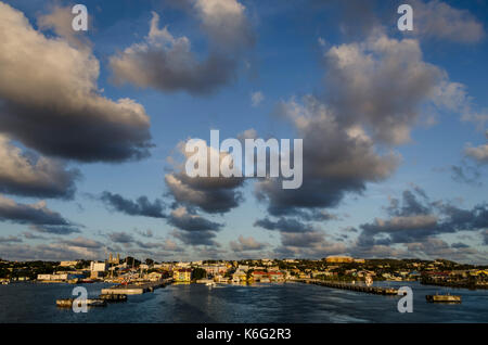 View of St John's harbour, Antigua, West Indies Stock Photo