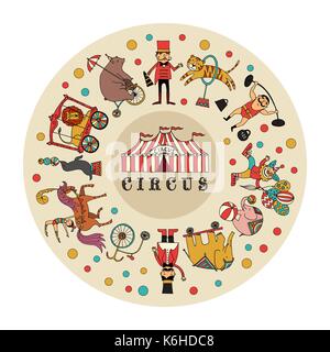 Circus, vector illustration Stock Vector