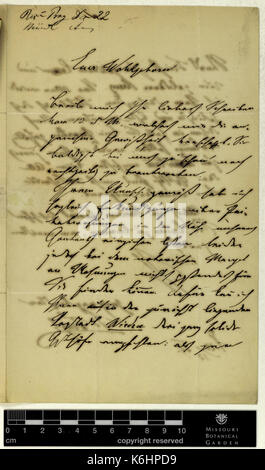 Correspondence   Fenzl (Eduard) and Engelmann (George) (Dec 20, 1857 (1)) BHL43373529 Stock Photo