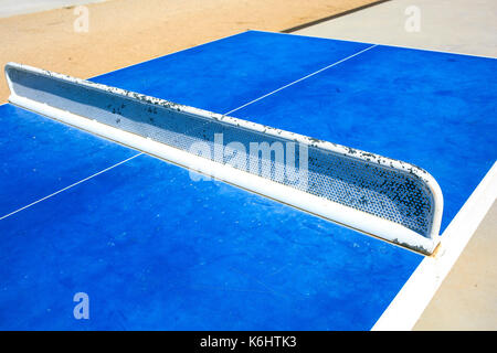 ping pong table on the street Stock Photo