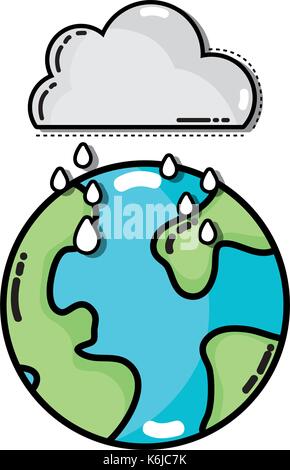 natural cloud raining in the earth planet Stock Vector Image & Art - Alamy
