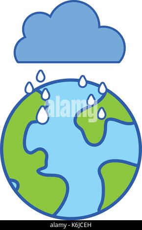 natural cloud raining in the earth planet Stock Vector Image & Art - Alamy