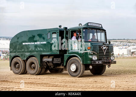 A 1971 ex Metropolitan Water Board Foden S41 100 Ton Ballast Tractor Unit, Reg. No. JML 136K, at the 2017 Great Dorset Steam Fair, Tarrant Hinton, UK. Stock Photo