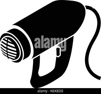 Heat power tool icon, simple style Stock Vector