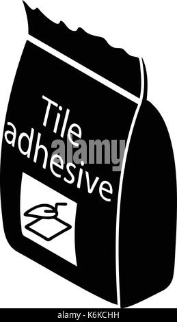 Tile adhesive icon, simple style Stock Vector