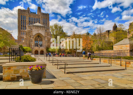 Yale University Sterling Library in New Haven, CT. Stock Photo