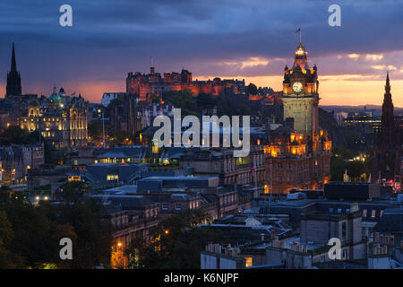 Calton Hill, Edinburgh, Scotland Stock Photo