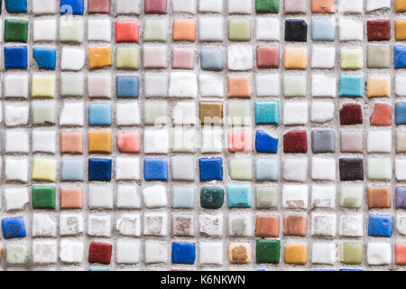 Multicolor mosaic, wall, floor tile Stock Photo