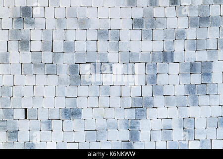 Blue abstract mosaic, wall, floor tile Stock Photo