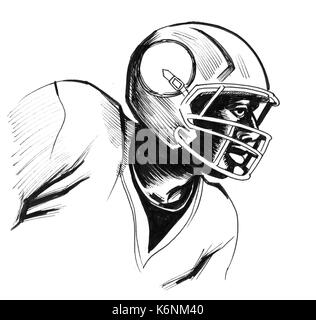 American football player Stock Photo