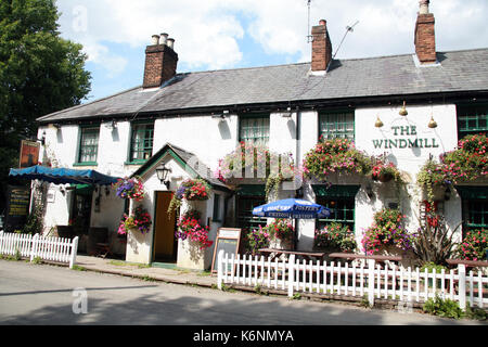 The Windmill Pub, Chipperfield UK Stock Photo