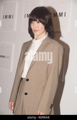 Shanghai, Shanghai, China. 13th Sep, 2017. Shanghai, CHINA-12th September 2017: (EDITORIAL USE ONLY. CHINA OUT).Chinese actress Zhou Xun attends a fashion event in Shanghai, September 13th, 2017. Credit: SIPA Asia/ZUMA Wire/Alamy Live News Stock Photo