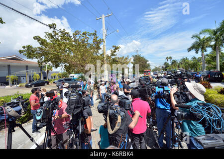 Miami Beach, FL, USA. 13th Sep, 2017. (EXCLUSIVE COVERAGE) ***NO NY DAILIES*** ***EDITORIAL USE ONLY*** ***EDITORIAL USE ONLY*** The Rehabilitation Center at Hollywood Hills, confirmed that it had a prolonged power failure to the transformer which powered the facility's air conditioning system as a result of Extreme Category 5 Hurricane Irma .'Three died at the nursing home, and three others died after being transported to Memorial Healthcare System facilities, city officials said on September 13, 2017 in Hollywood, Florida People: Credit: Mpi122/Media Punch/Alamy Live News Stock Photo