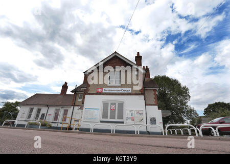 Greater Anglia Trains  Burnham on Crouch Station Stock Photo