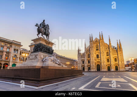 Milan Cathedral (Milan Duomo) when sunrise, Milan (Milano), Italy Stock Photo