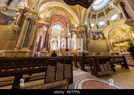 France, Ain, Ars sur Formans, the church and the attached basilica and the chapel of Cure (priest) d'Ars Stock Photo