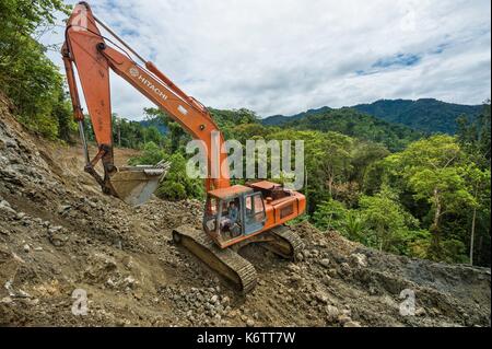 Papua New Guinea, Vanimo province, timber work Stock Photo - Alamy