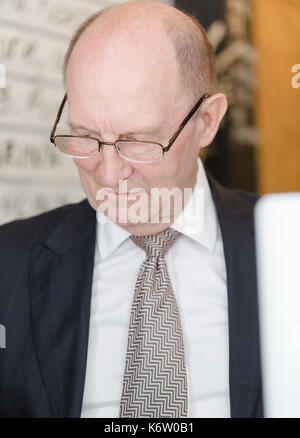 Senior businessman, CEO, director portrait. Candid unposed shot Stock Photo