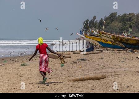 Senegal, Casamance, Kafountine, fishing harbour Stock Photo