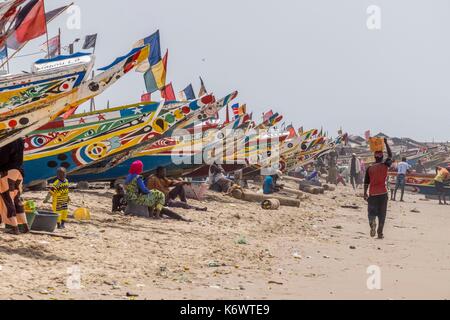 Senegal, Casamance, Kafountine, fishing harbour Stock Photo