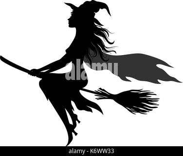 Halloween Ghosts Silhouettes Stock Vector