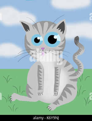 A cat illustration Stock Photo