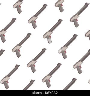 Pistol gun videogame background Stock Vector