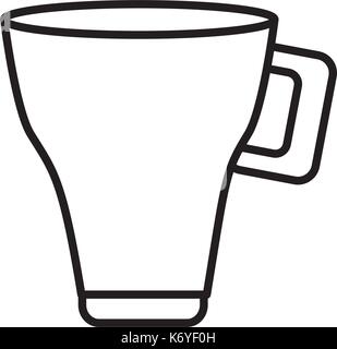 Mug porcelain isolated Stock Vector