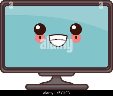 Tv media technology cute kawaii cartoon Stock Vector Image & Art - Alamy