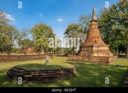 Thailand, Kamphaeng Phet province, Kamphaeng Phet, Historical Park listed as World Heritage by UNESCO, Wat Phra That Stock Photo