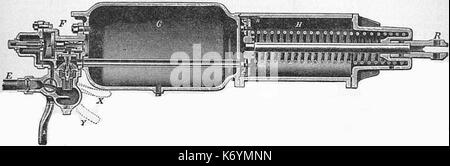 EB1911 Brake Fig. 1   Westinghouse Air Brake, section Stock Photo