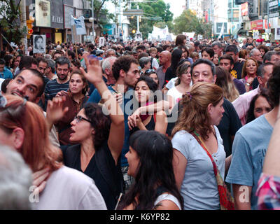 Cordoba, Argentina - March 24, 2016: Demonstrations on the Day of Remembrance for Truth and Justice (Día de la Memoria por la Verdad y la Justicia). Stock Photo