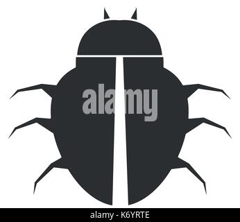 spider virus infection icon Stock Vector