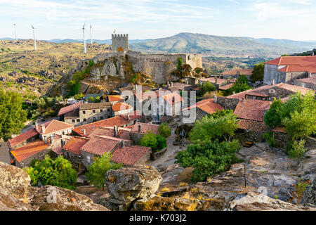 View to Medieval Village of Sortelha, Portugal. Stock Photo
