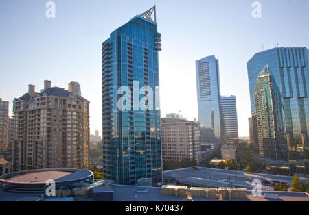 View of downtown or midtown Atlanta, Georgia on October 5, 2011 at early light. Stock Photo