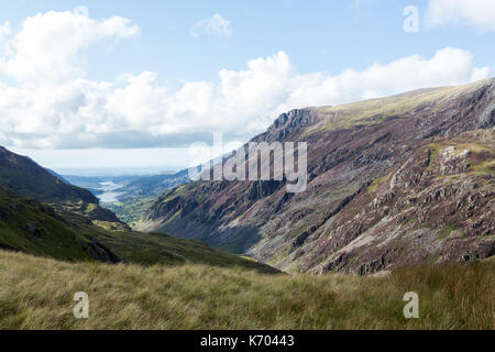 Mount Snowdon, Snowdonia National Park, Wales, UK Stock Photo