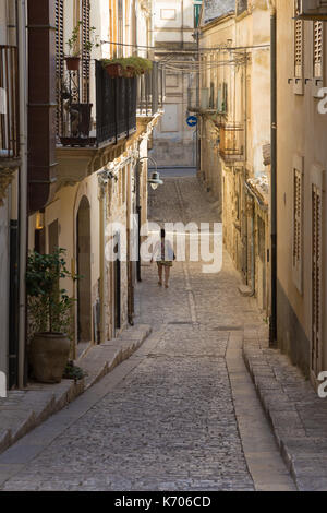 Scicli (Sicily, Italy) - View of the old town. Thanks to its elegant palazzi and churches, and its picturesque shape, it is famously known as the “Bar Stock Photo