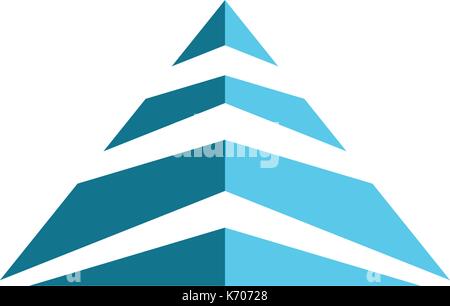 Pyramid Logo Template vector ilustration Stock Vector
