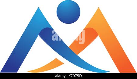 M Letter Logo Business Template Vector icon Stock Vector