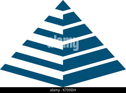 Pyramid Logo Template vector ilustration Stock Vector