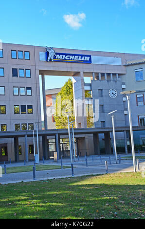 Michelin headquarters building, Clermont-Ferrand, Auvergne, Massif-Central, France Stock Photo