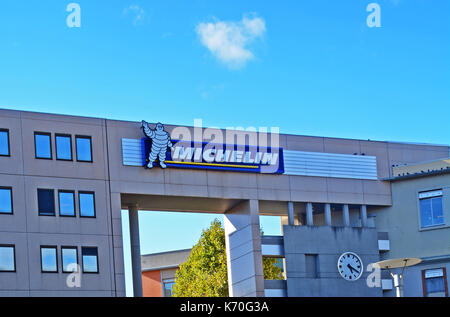 Michelin headquarters building, Clermont-Ferrand, Auvergne, Massif-Central, France Stock Photo