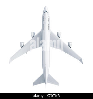 Airplane isolated on white background Stock Photo