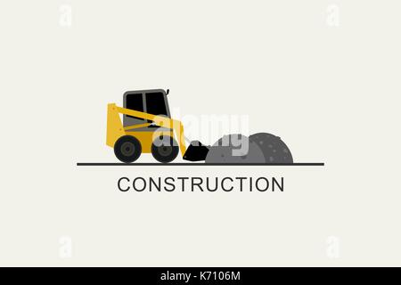 Loader removes heaps Stock Vector