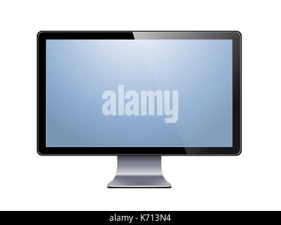 lcd tv monitor isolated Stock Vector